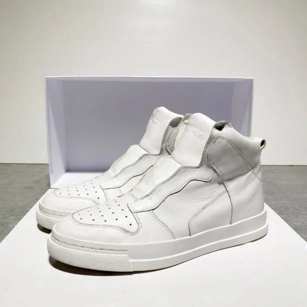 ASH White Enigma High Top‎ Laceless Sneakers Women's Size 39 UK